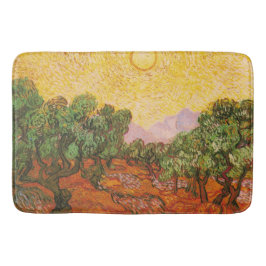 Tapete De Banheiro Oliveiras com céu amarelo & Sun por Van Gogh