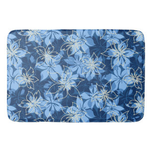 Tapete De Banheiro Olowalu Hibiscus Hawaiian Camo Tropical