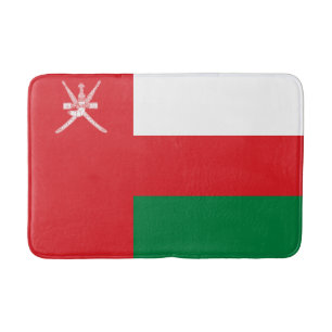 Tapete De Banheiro Oman Flag Bath Mat