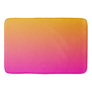 Tapete De Banheiro Ombre amarelo e cor-de-rosa do inclinação