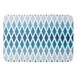 Tapete De Banheiro Ombre de diamante azul