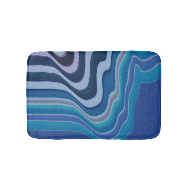Tapete De Banheiro Onda Azul (frente)