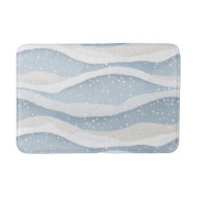 Onda de Neve de Inverno Azul Padrão Personalizado