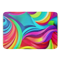Ondas de Abstrato vibrantes em cores dinâmicas