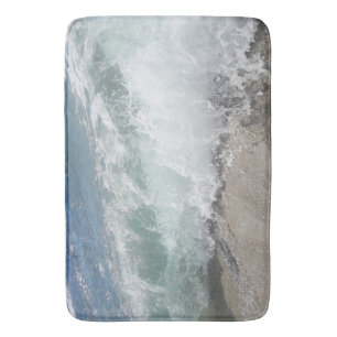 Tapete De Banheiro Ondas Marítimas De Espuma