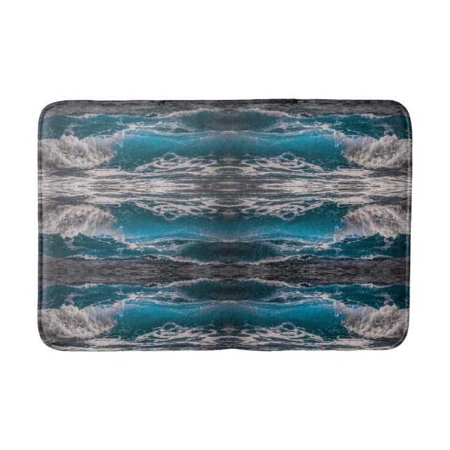 Tapete De Banheiro Ondas Oceânicas (Frente)