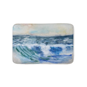 Tapete De Banheiro Ondas oceânicas Bath Matt