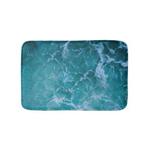 Tapete De Banheiro Ondas profundas do oceano azul