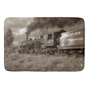 Tapete De Banheiro Opções da imagem do trem 25A-E do vapor