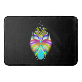 Tapete De Banheiro Oracle Owl Preto e Multicolorido