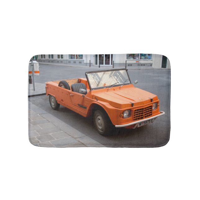 Tapete De Banheiro Orange Citroen Mehari (frente)