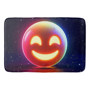 Tapete De Banheiro Orb Emoji Feliz e Brilhante