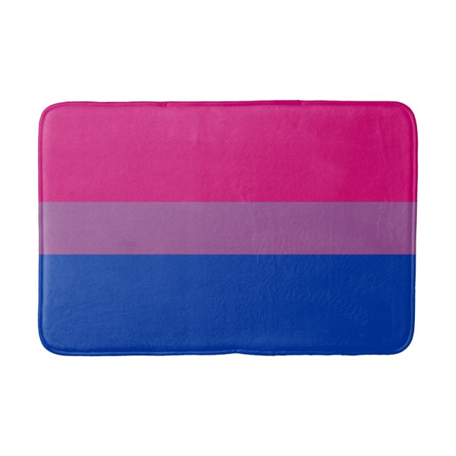 Tapete De Banheiro Orgulho Bissexual (Bandeira Bi) (Frente)