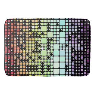 Tapete De Banheiro Orgulho Neurogênero Geométrico Groovy Funky Retro
