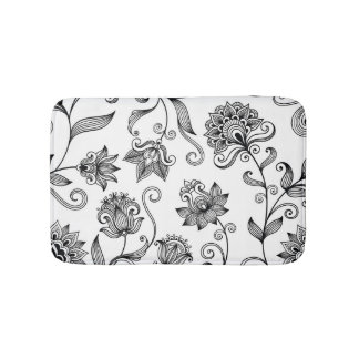Tapete De Banheiro Ornamental Floral: Fundo Decorativo Sem Olho