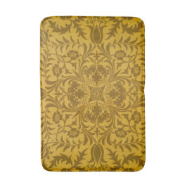 Tapete De Banheiro Ornate gold floral pattern with symmetrical