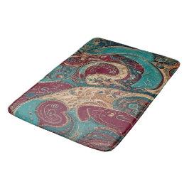 Tapete De Banheiro Ornate Jewel-Toned Bohemian Bath Mat