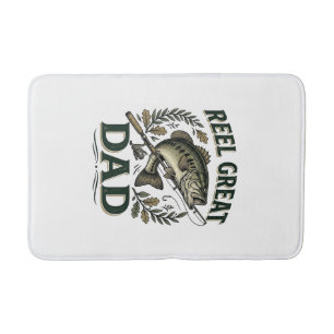 Tapete De Banheiro Ótimo Pai de Carrete Retro Pesca Dia dos Pais