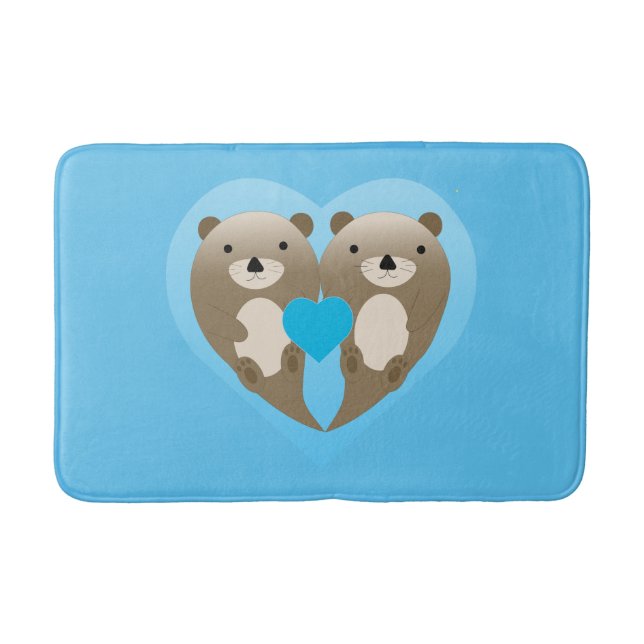 Tapete De Banheiro Otter Love (Frente)