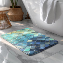 Ouro de Fundo do Padrão Azul Céu em Escala de Peix