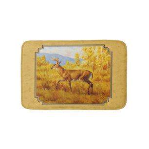 Tapete De Banheiro Ouro De Veado De Branca Aspen Woods
