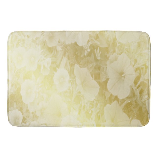 Tapete De Banheiro ouro, flor, fantasia, elegante, padrão, sutil, (Frente)