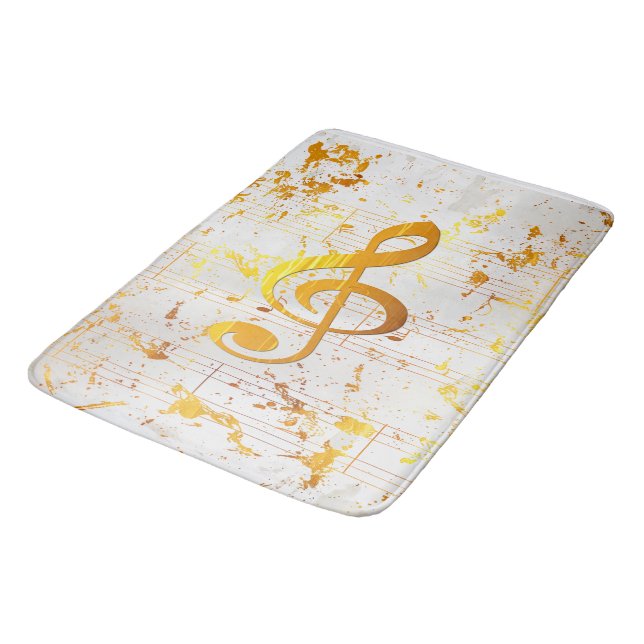 Tapete De Banheiro Ouro Harmonia Caos Musicais (Angulado)
