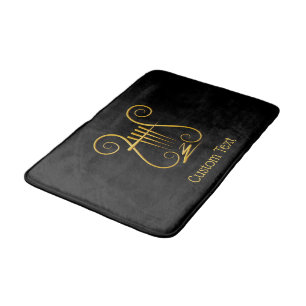 Tapete De Banheiro Ouro Lyre