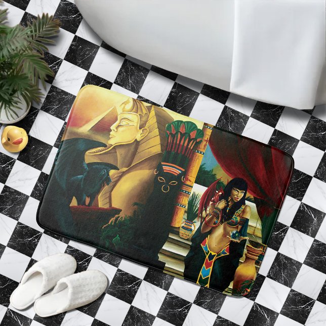 Tapete De Banheiro Ouro Real Mitologia da Rainha do Antigo Egito (Criador carregado)