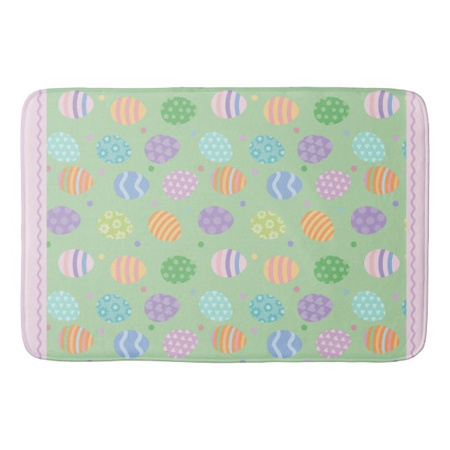 Tapete De Banheiro Ovo de Páscoa Pastel (Frente)