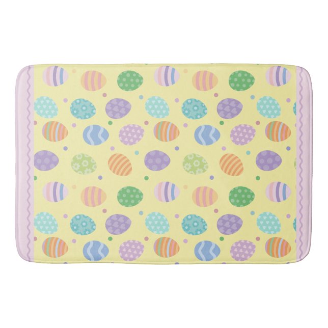 Tapete De Banheiro Ovo de Páscoa Pastel (Frente)