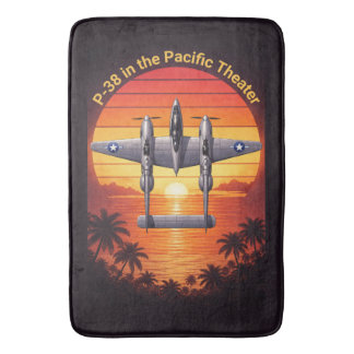 Tapete De Banheiro P-38 Lightning no Pacífico