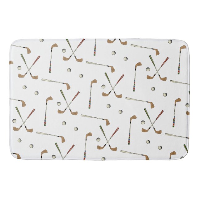 Tapete De Banheiro Padrão Clássico do Golf Golfer Club (Frente)