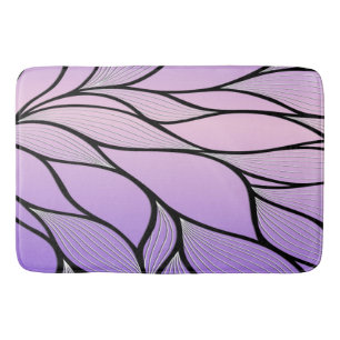 Tapete De Banheiro Padrão Criativo Roxo Perolado 