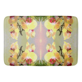 Tapete De Banheiro Padrão das orquídeas amarelas