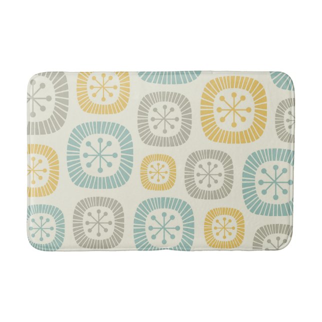 Tapete De Banheiro Padrão de Abstrato de idade atômica moderna do mei (Frente)