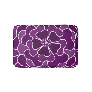 Tapete De Banheiro Padrão de abstrato roxo escuro