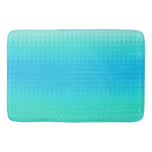Tapete De Banheiro Padrão de Abstrato verde azul-azul-turquesa
