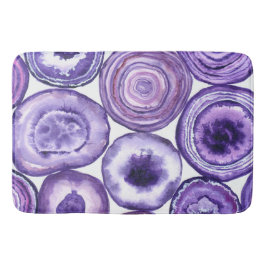 Tapete De Banheiro Padrão de agata violeta