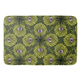Tapete De Banheiro Padrão de Arte de Fantasia Verde, Primavera de Fáb