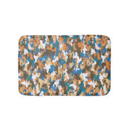 Tapete De Banheiro Padrão de Camuflagem Digital Urbano de Alto Contra