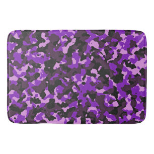 Tapete De Banheiro Padrão de camuflagem roxo