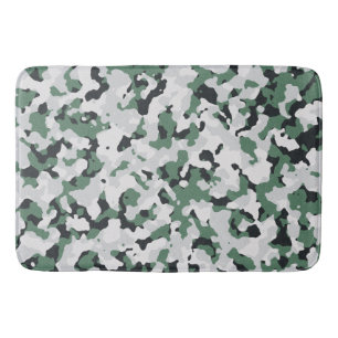 Tapete De Banheiro Padrão de camuflagem verde