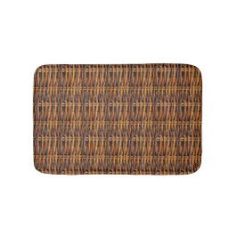 Tapete De Banheiro Padrão de cesta do Wicker