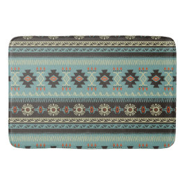 Tapete De Banheiro Padrão de Cobertor Nativo