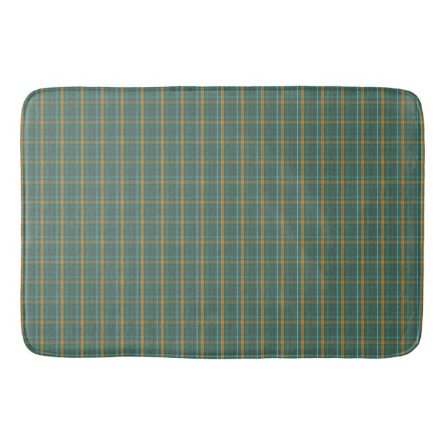 Tapete De Banheiro Padrão de Design Xadrez de Torcido (Frente)