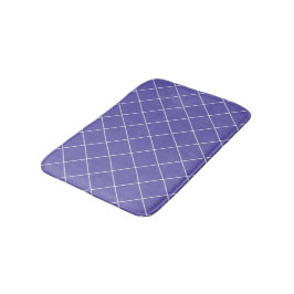 Tapete De Banheiro Padrão de diamante roxo
