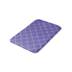 Tapete De Banheiro Padrão de diamante roxo