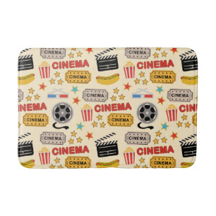 Tapete De Banheiro Padrão de diversão do cinema