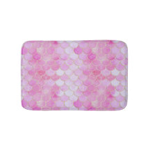 Padrão de Escala de Sereia de Pastel Rosa e Shimme